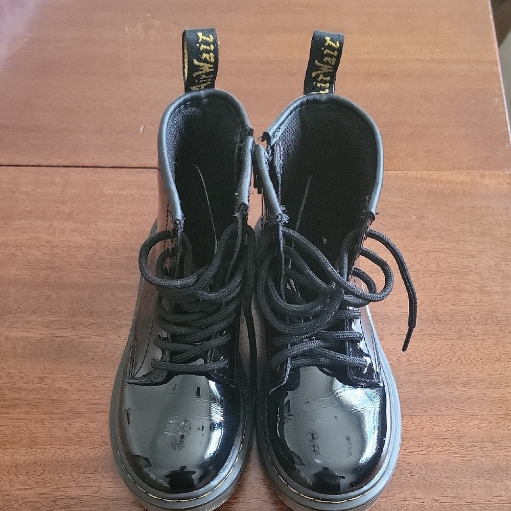 Dr. Martens Air Wair Black Kids Boots